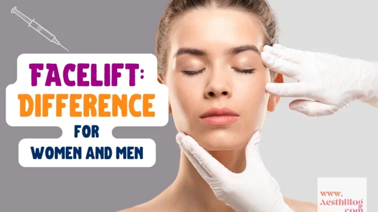 difference between facelift process women and men